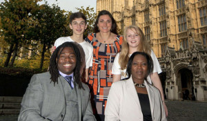 Paralympians and Send My Friend Young Ambassadors at the Houses of Parliament.