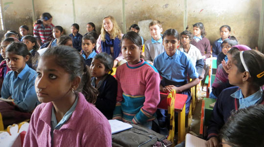 Children in a classroom