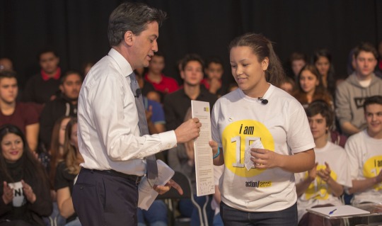 Send My Friend Ambassador Emily with Ed Miliband